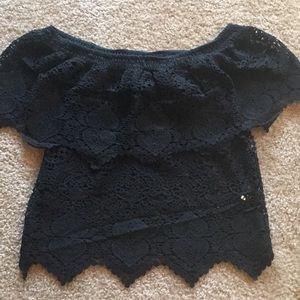 Off the shoulder lace top